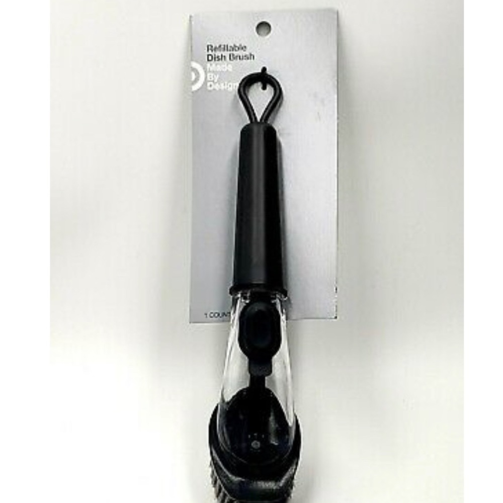NEW! Made By Design Refillable SOAP Hand Dish Wand Brush, 12" x 2.6" SCRUB
